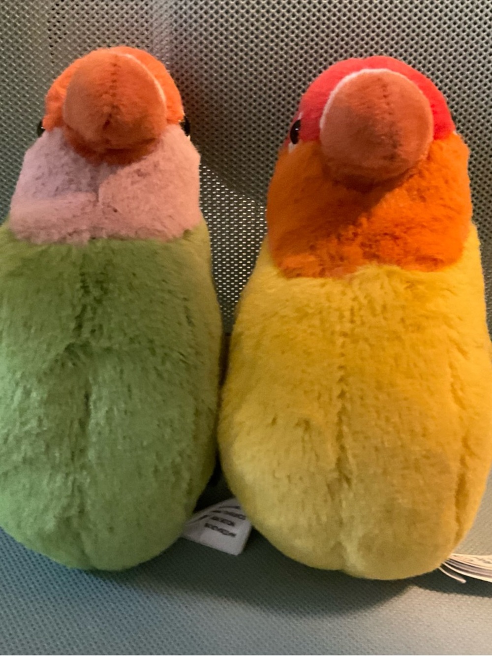 Jellycat Plush Lovebird Set Two Attached